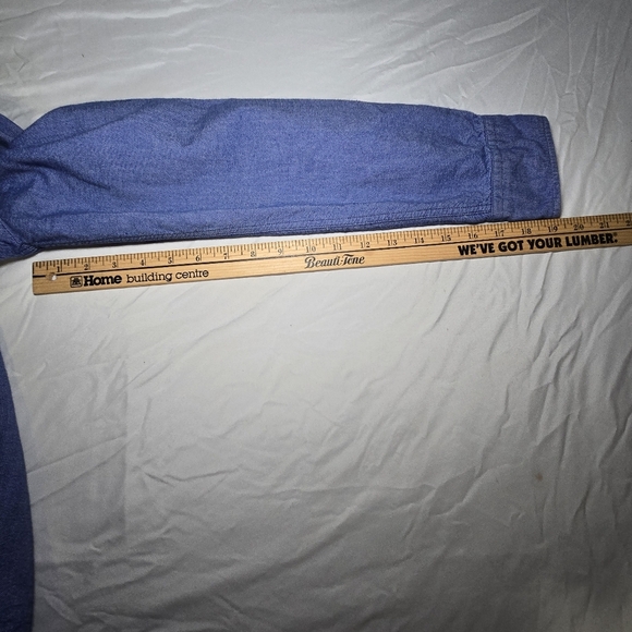 American Eagle Outfitters Classic Fit Men's Blue Medium Button-Down Shirt - Picture 8 of 10